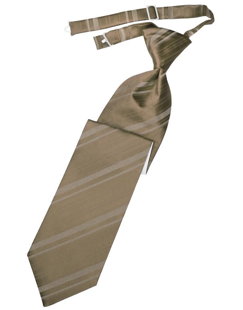 Striped Satin Necktie Pre-Tie-31