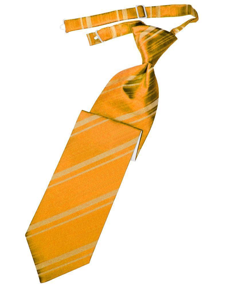 Striped Satin Necktie Pre-Tie-35