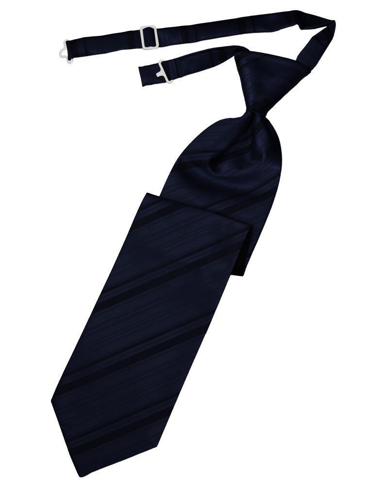Striped Satin Necktie Pre-Tie-38
