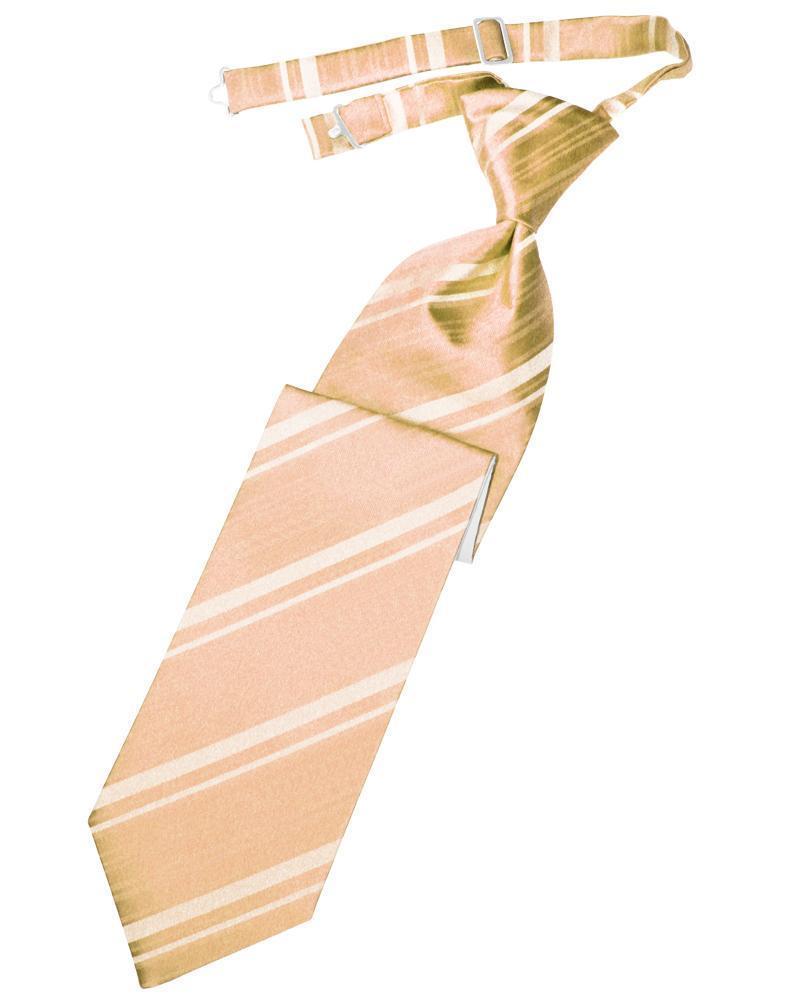 Striped Satin Necktie Pre-Tie-42