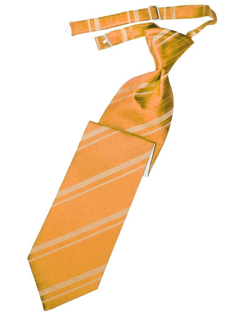 Striped Satin Necktie Pre-Tie-58