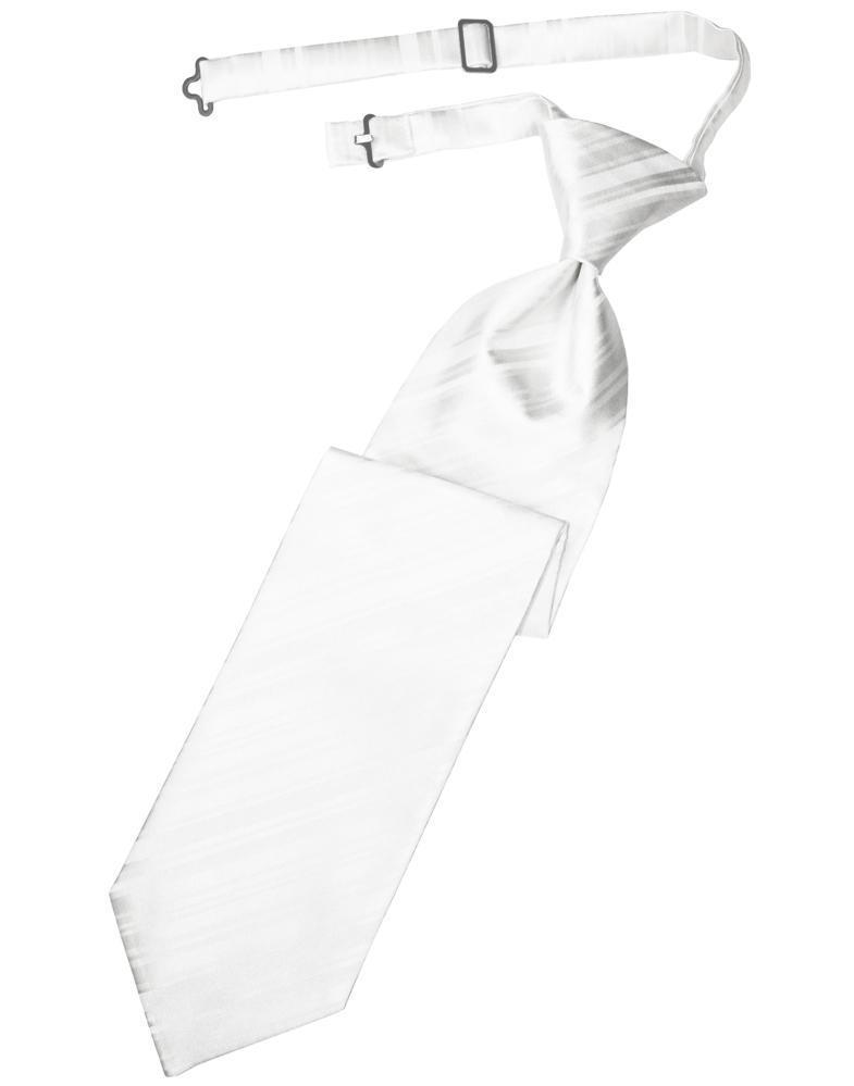 Striped Satin Necktie Pre-Tie-62
