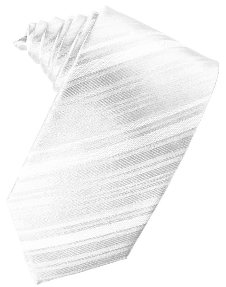 Striped Satin Necktie Self Tie-61