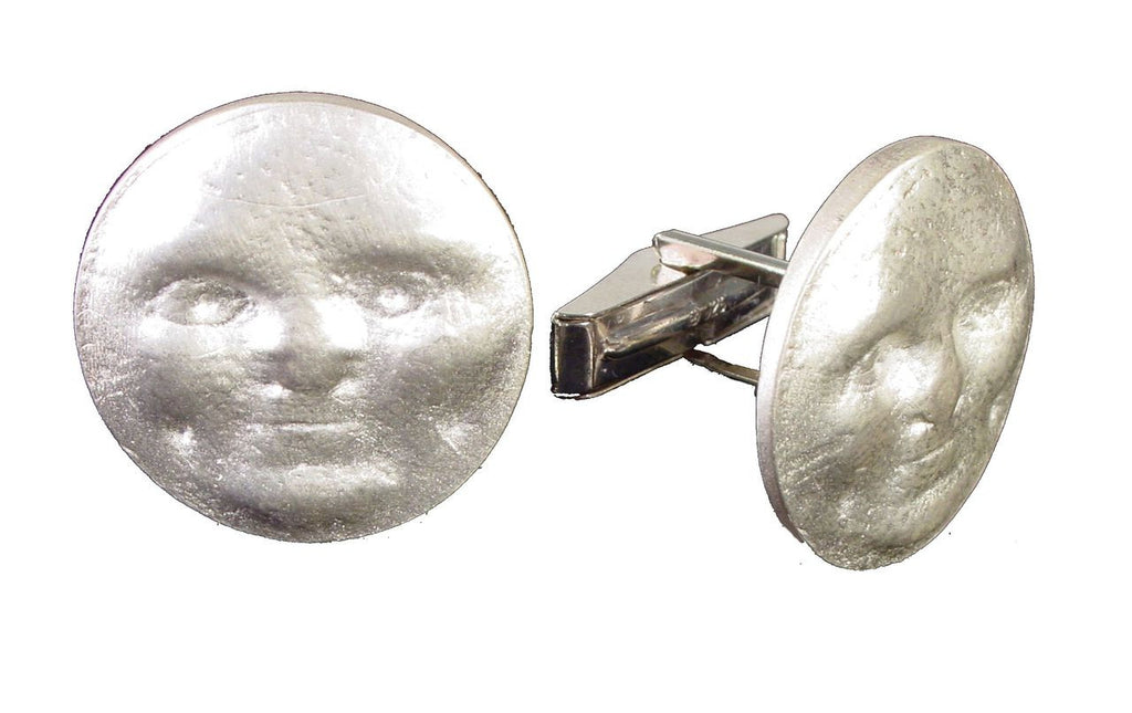 Someone to Watch Over Me-Sun/ Moon Cufflinks-18K gold with diamond eyes