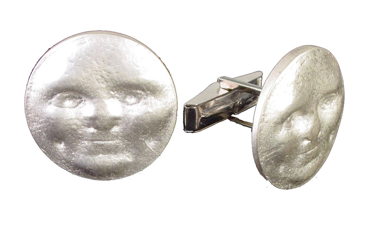 Someone to Watch Over Me-Sun/ Moon Cufflinks-18K gold with diamond eyes