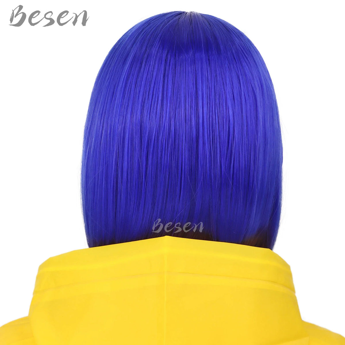 Synthetic Dark Blue Bob Wig for Cosplay