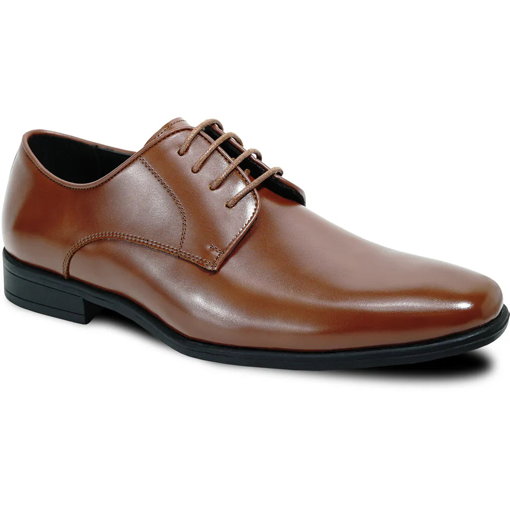 MIDNIGHT BLUE Men Dress Shoe TAB-2 Oxford Formal Tuxedo for Prom & Wedding Shoe Dark Brown Matte - Wide Width Available-0