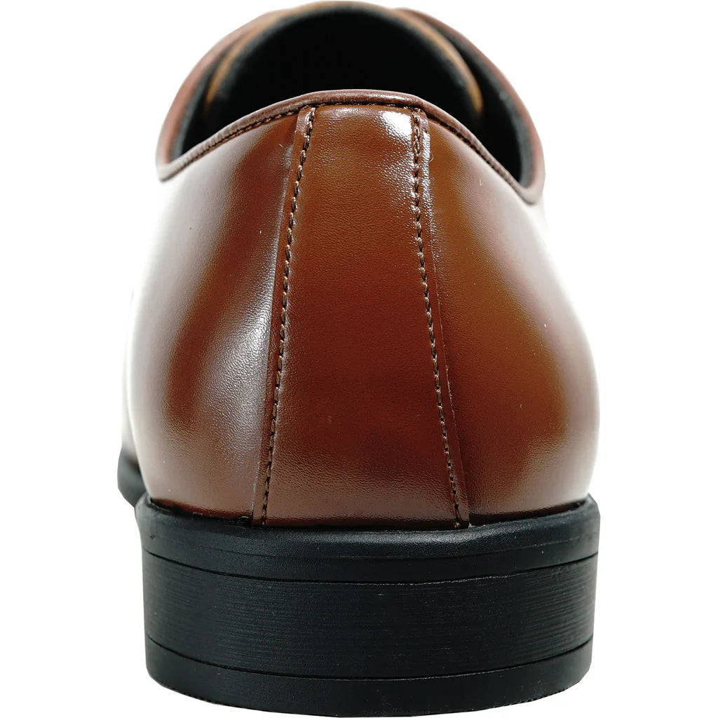 MIDNIGHT BLUE Men Dress Shoe TAB-2 Oxford Formal Tuxedo for Prom & Wedding Shoe Dark Brown Matte - Wide Width Available-3