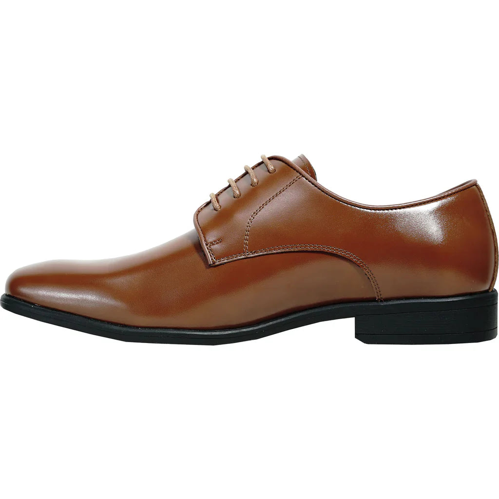 MIDNIGHT BLUE Men Dress Shoe TAB-2 Oxford Formal Tuxedo for Prom & Wedding Shoe Dark Brown Matte - Wide Width Available-4