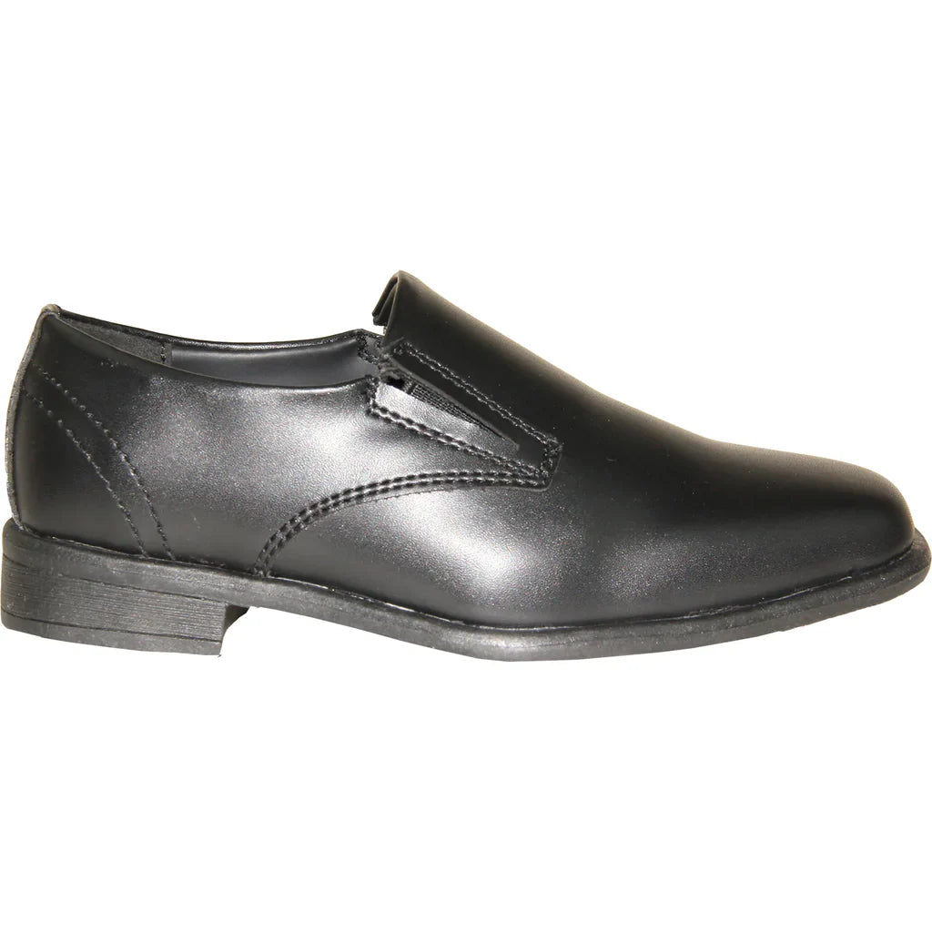 VANGELO Boy TUX-4KID Dress Shoe Formal Tuxedo for Prom, Wedding and School Uniform Black-2