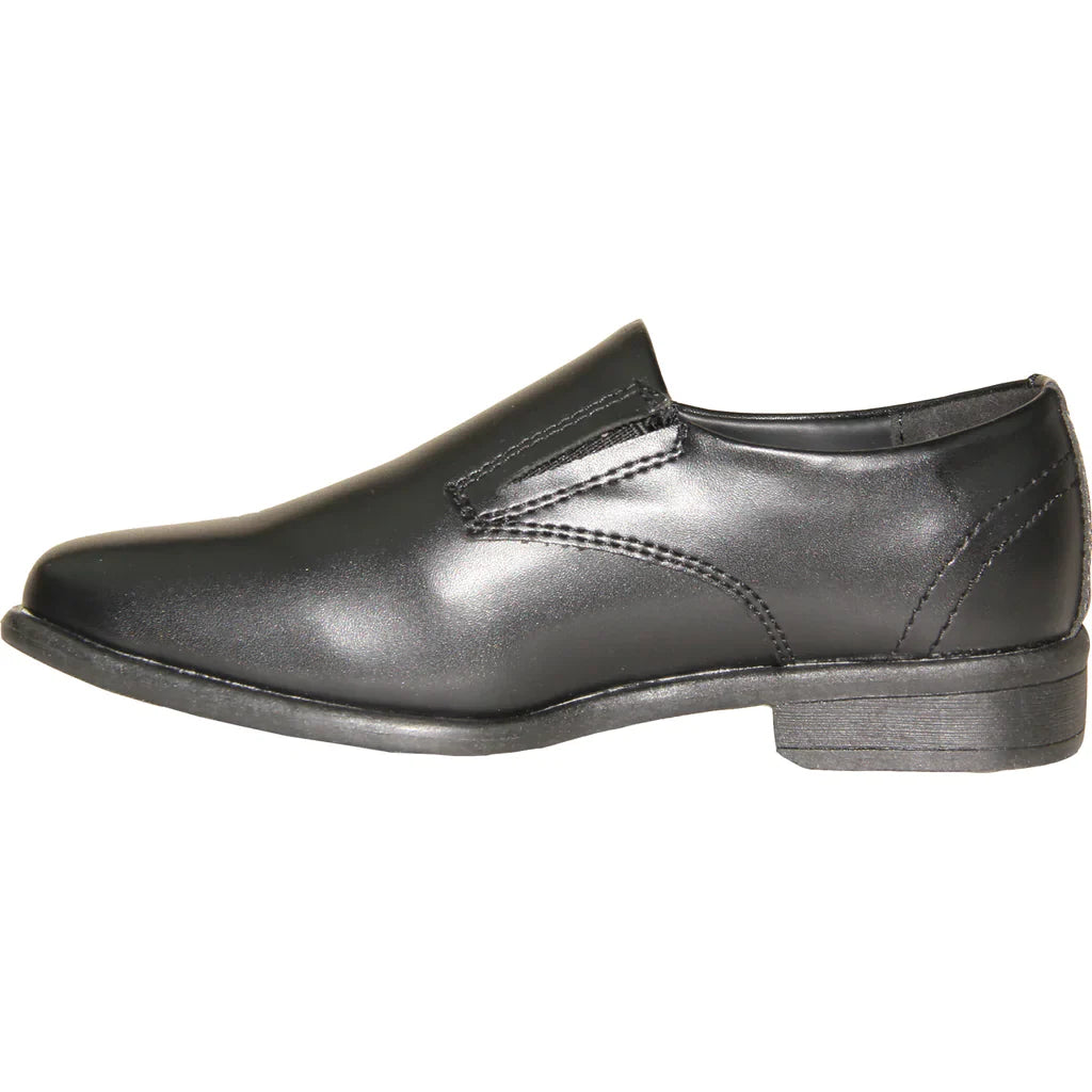 VANGELO Boy TUX-4KID Dress Shoe Formal Tuxedo for Prom, Wedding and School Uniform Black-3