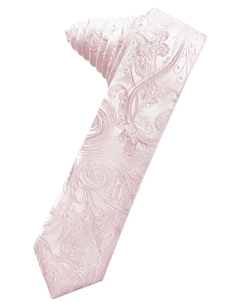 Tapestry Skinny Necktie Self Tie-7