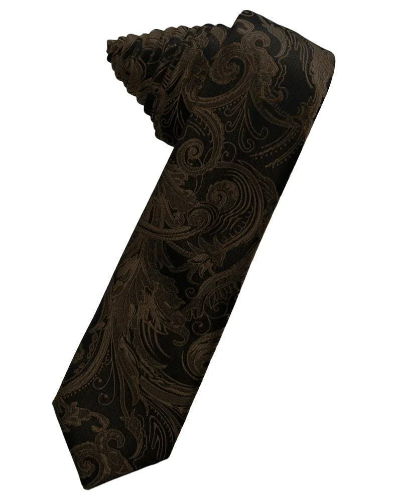 Tapestry Skinny Necktie Self Tie-11