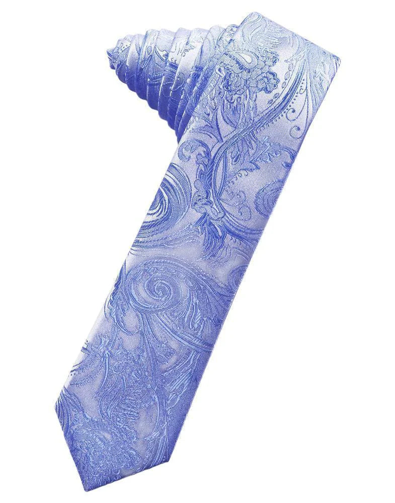 Tapestry Skinny Necktie Self Tie-15
