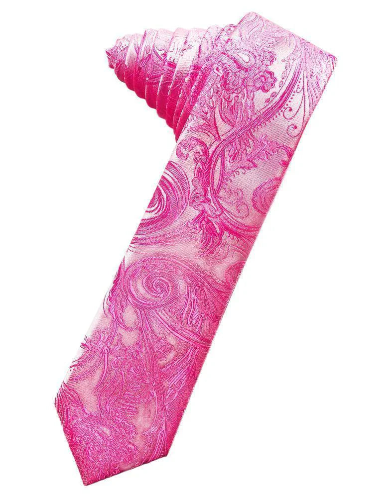 Tapestry Skinny Necktie Self Tie-18