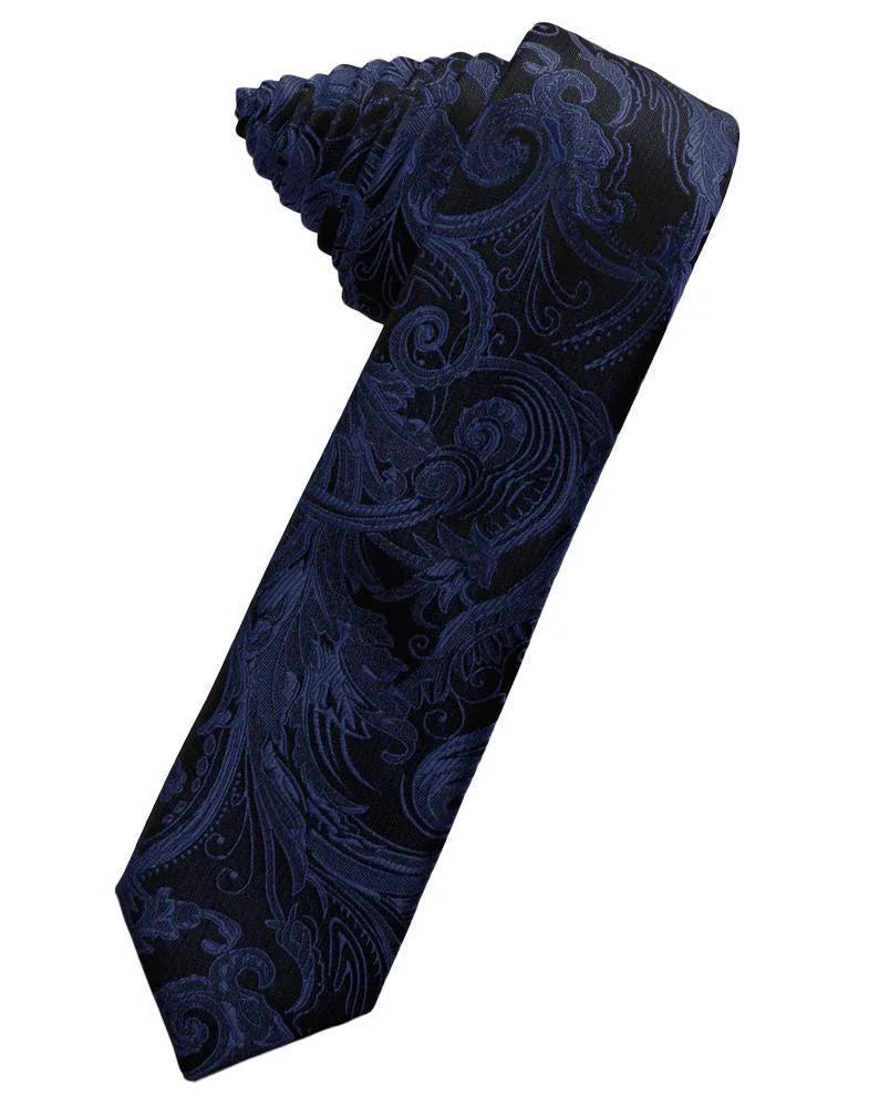 Tapestry Skinny Necktie Self Tie-35