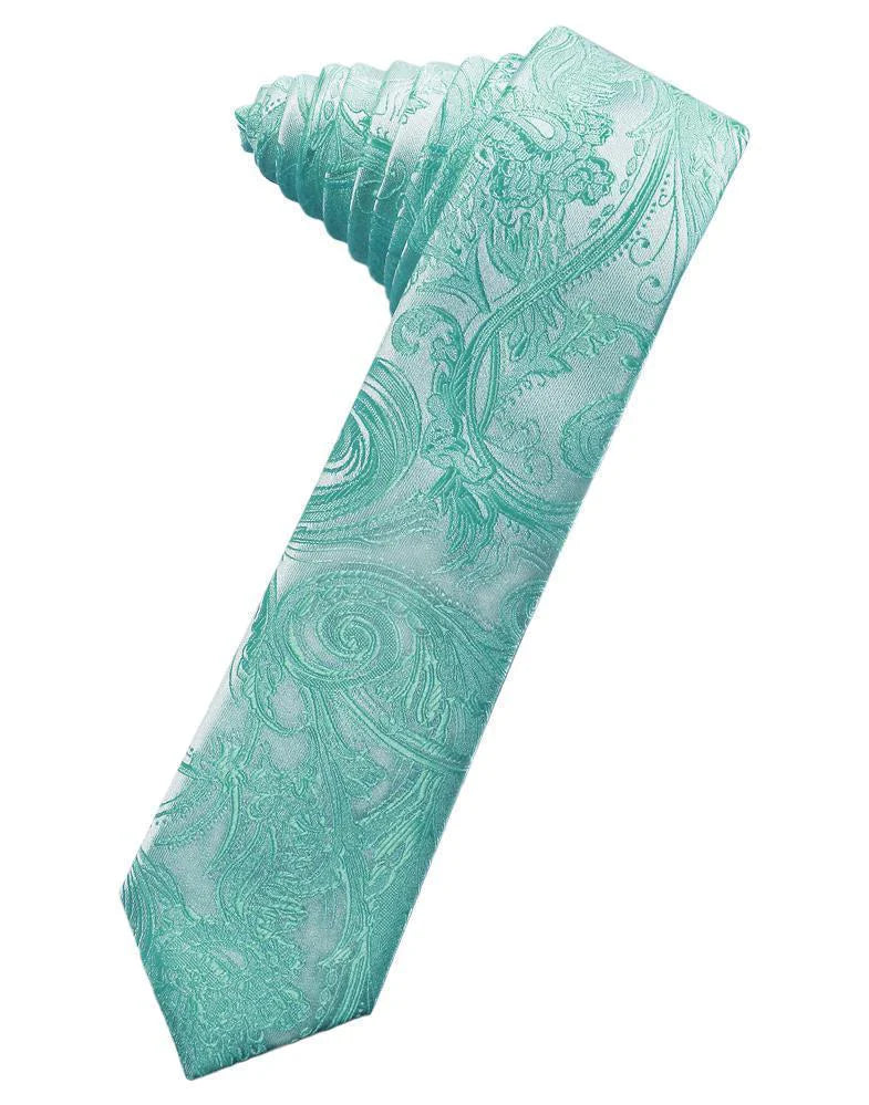 Tapestry Skinny Necktie Self Tie-36