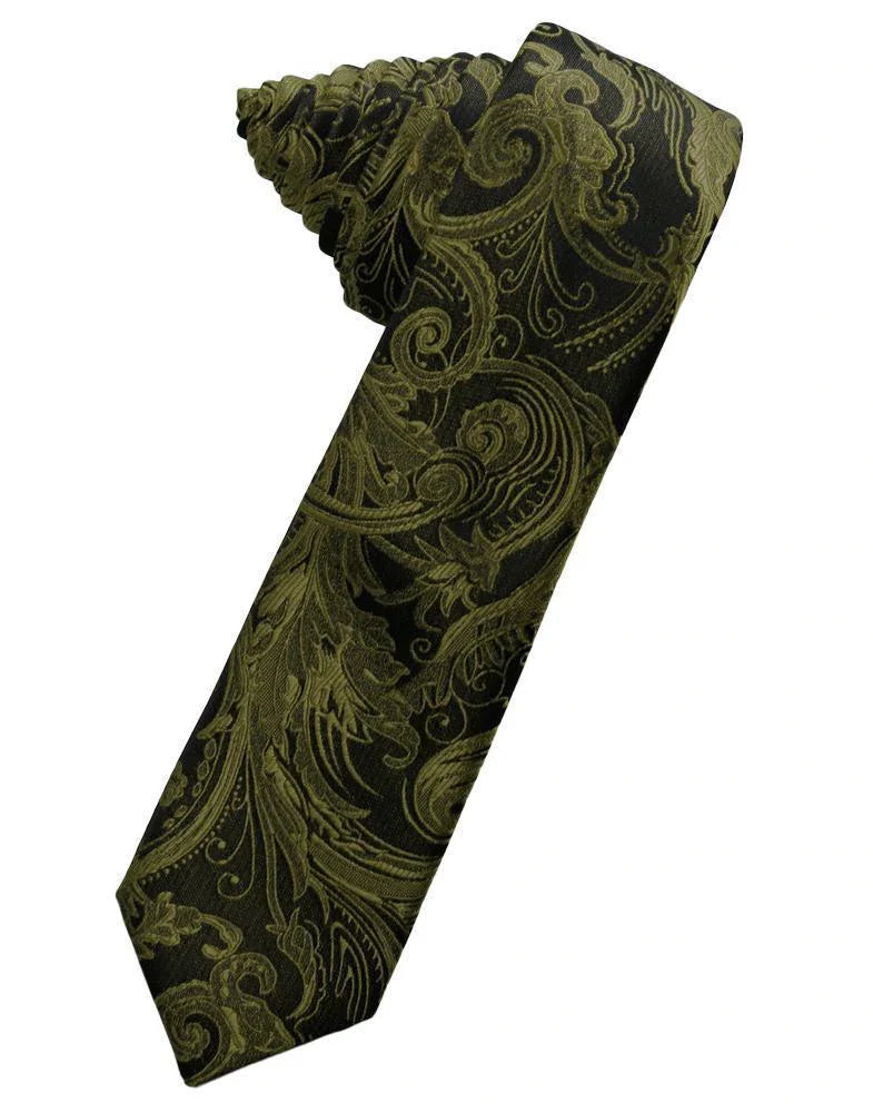 Tapestry Skinny Necktie Self Tie-38