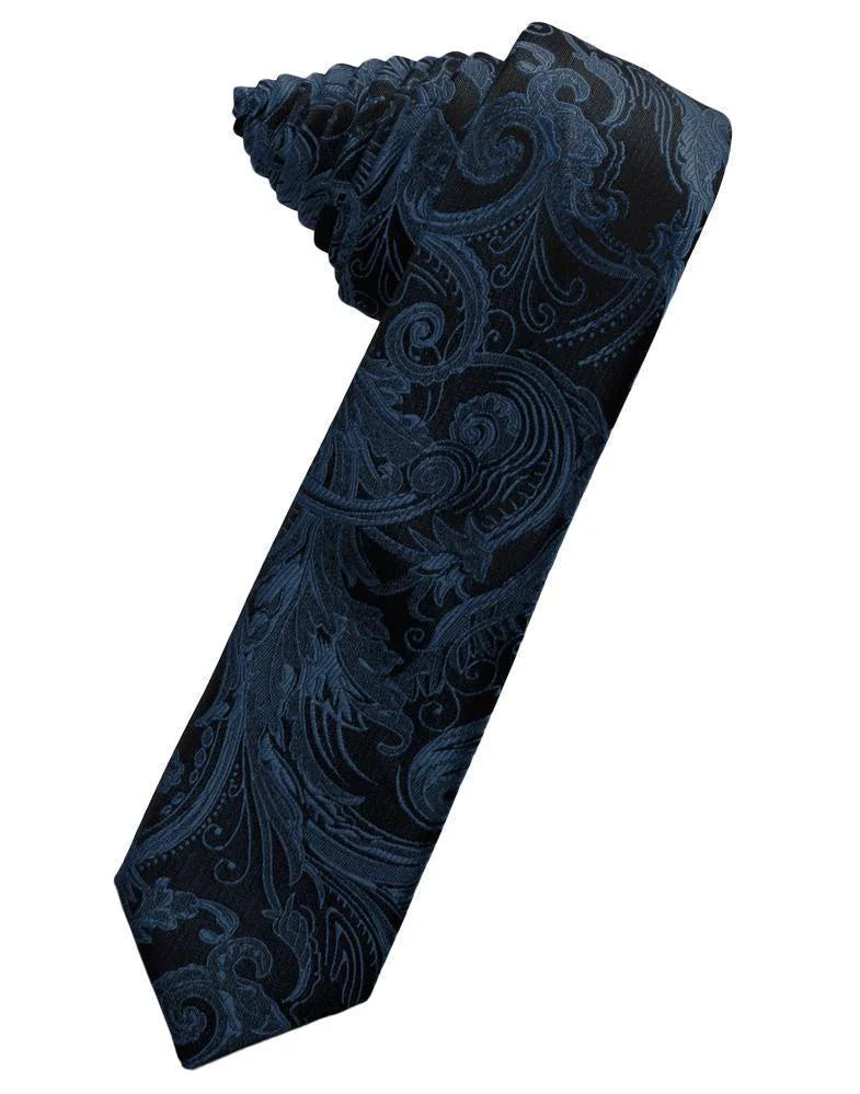 Tapestry Skinny Necktie Self Tie-41