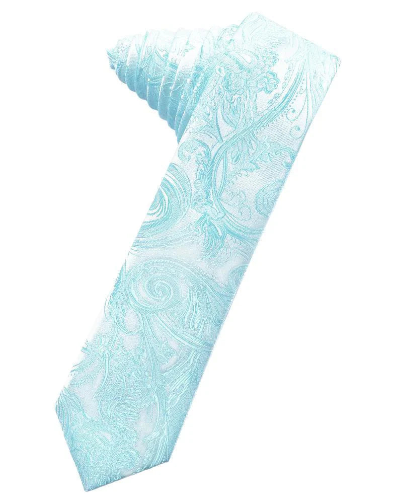 Tapestry Skinny Necktie Self Tie-47