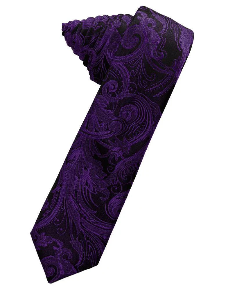 Tapestry Skinny Necktie Self Tie-48