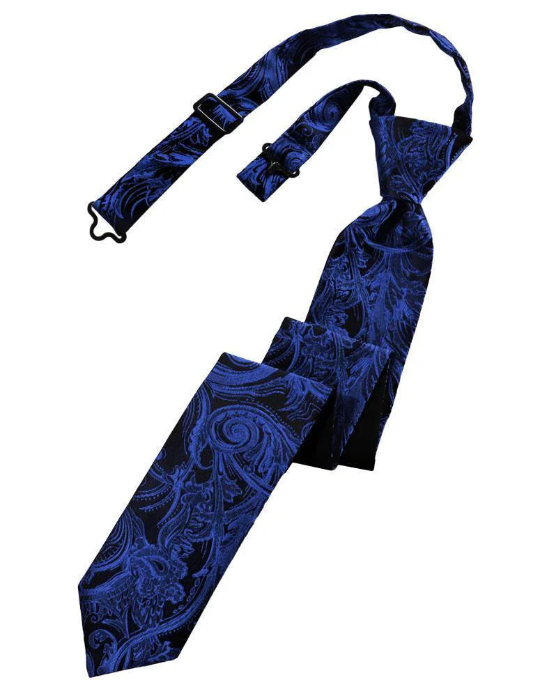 Tapestry Skinny Necktie Pre- Tied-41