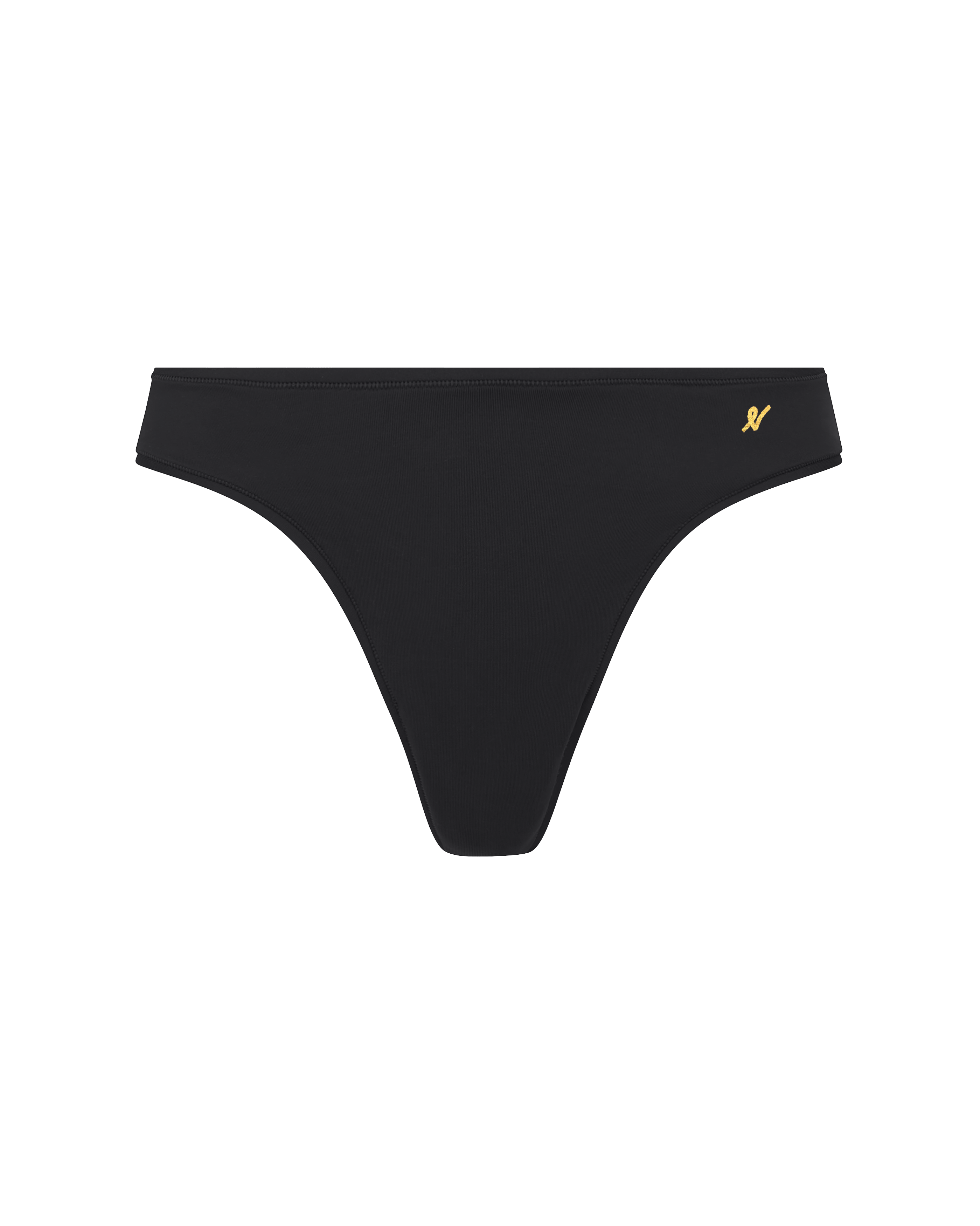 The Stretch Dipped Thong - Black