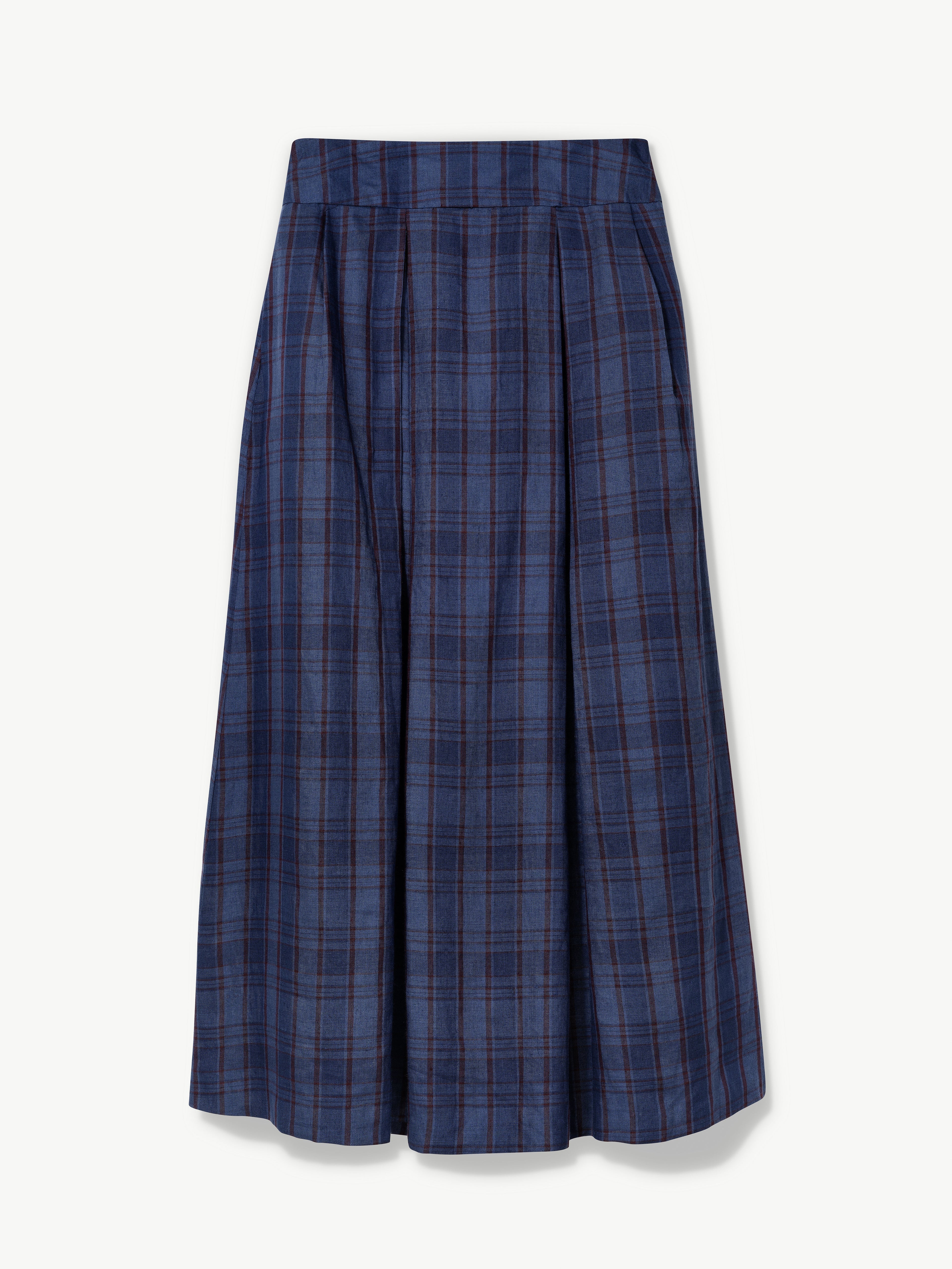 Maxi skirt with pockets Organic Linen – Valery | No More Nobody-0