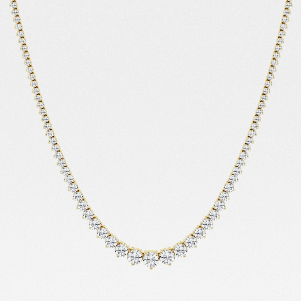 Graduated Riviera Necklace 10CTW