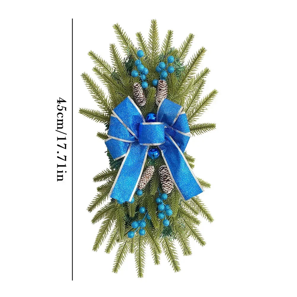 Christmas Bow Upside Down Tree Garland