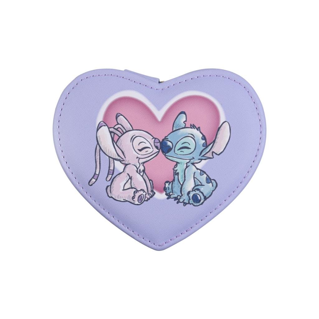 Disney Stitch & Angel Zip Up Love Heart Jewellery Box-1
