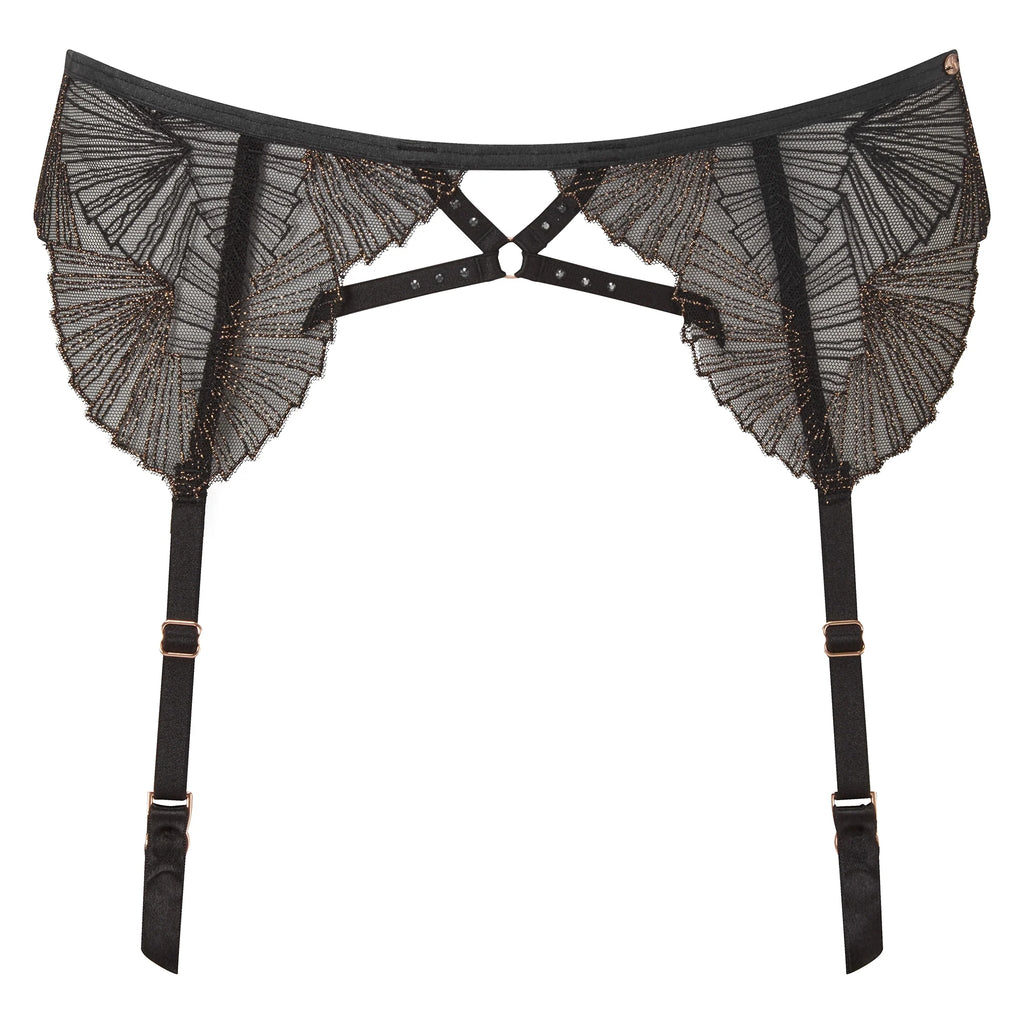 Gossard VIP Captivate Sheer Mesh Garter Belt-2