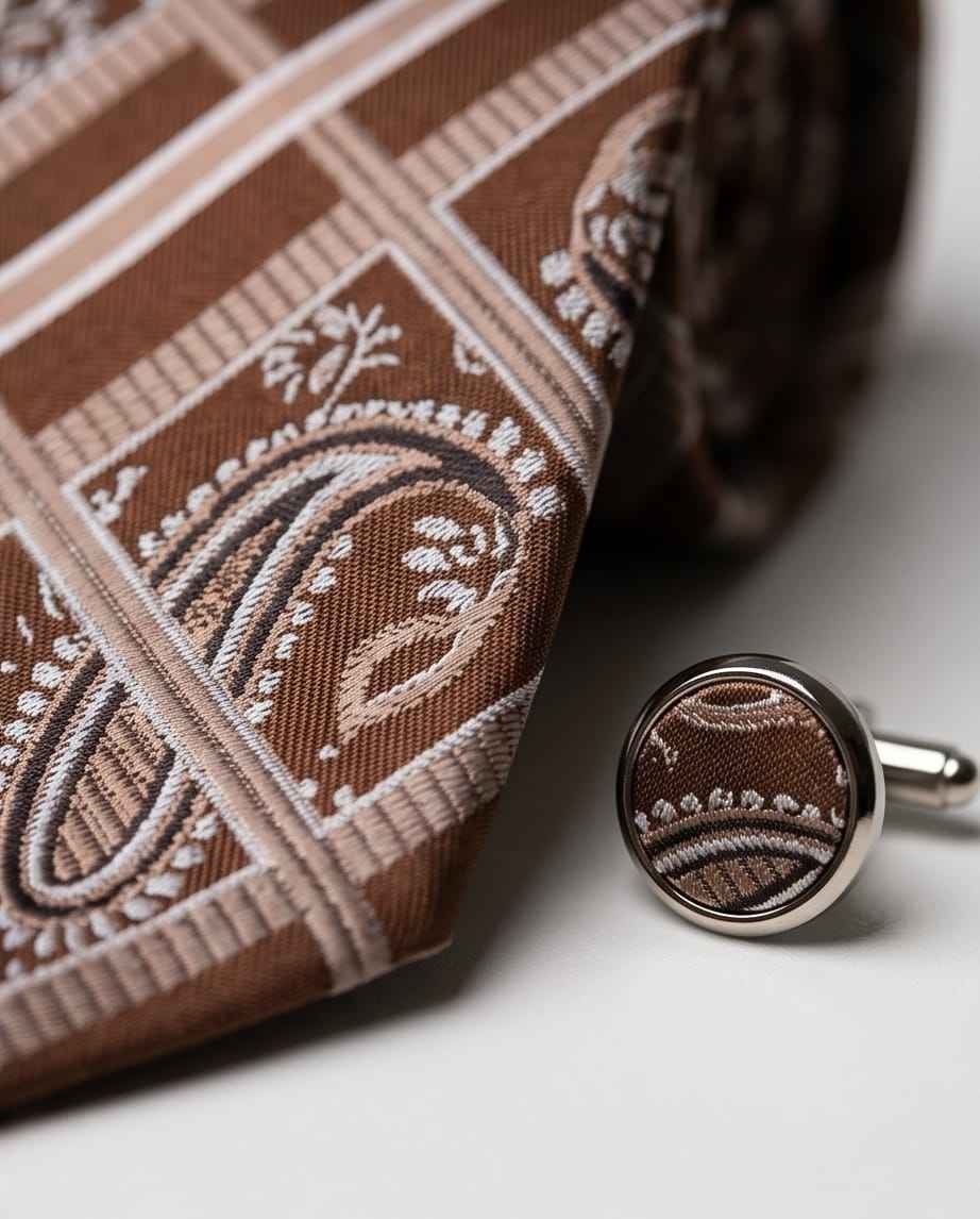 The "Heritage Paisley" Tie & Cufflink Set-2
