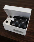 The "Midnight Bloom" Tie & Cufflink Set-0