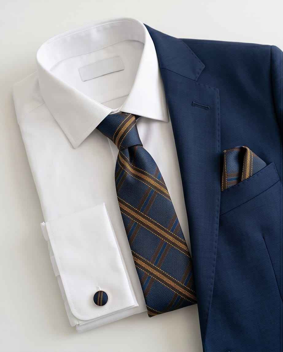The "Regal Plaid" Tie & Cufflink Set-1