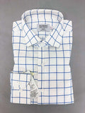 White Blue Check Slim Fit Shirt-0