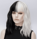 White Kinky Cosplay Synthetic Short Wig