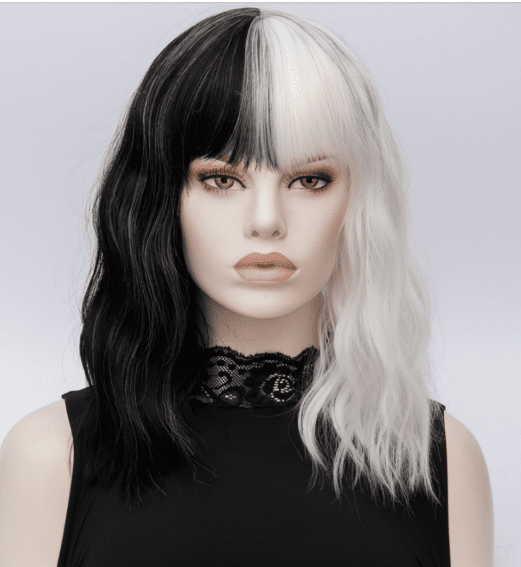 White Kinky Cosplay Synthetic Short Wig