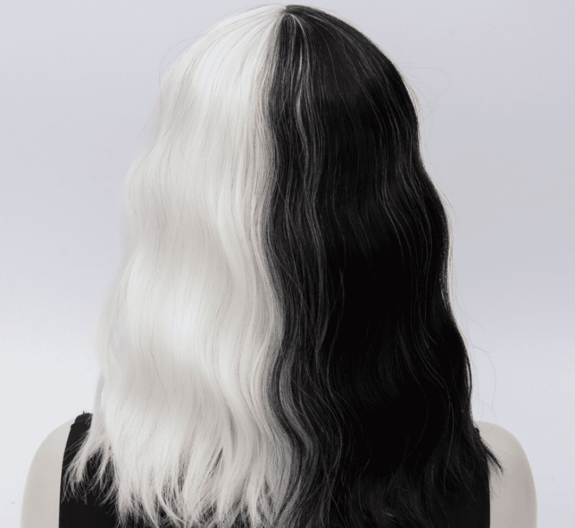 White Kinky Cosplay Synthetic Short Wig