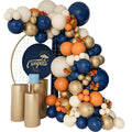 Christmas White Sand Balloons Garland Blue Kit