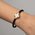 White Clover Gold & Black Bracelet