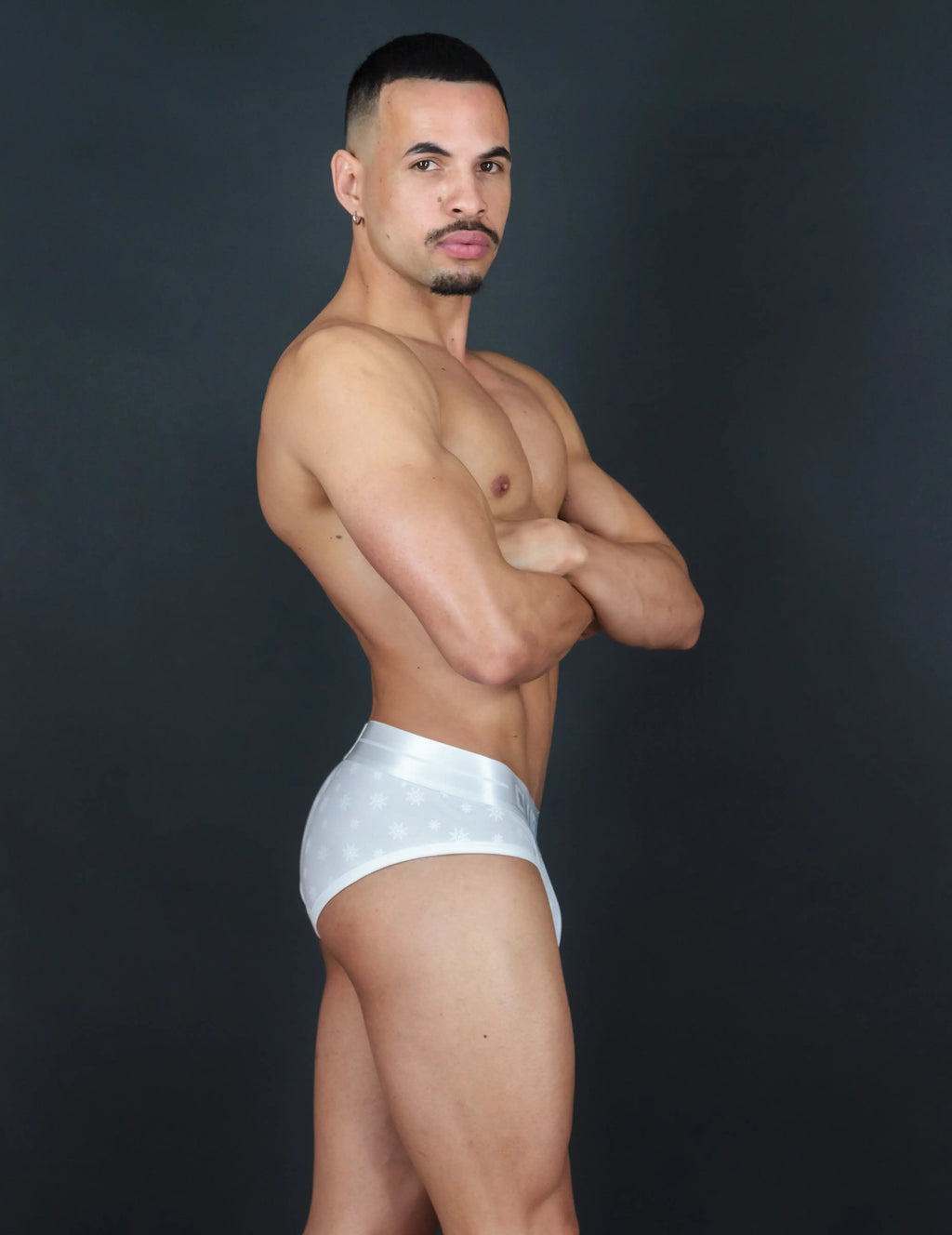 Limited-Edition White Snowflake Briefs