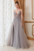 Ophelia Bead Strap Tulle Gown-4