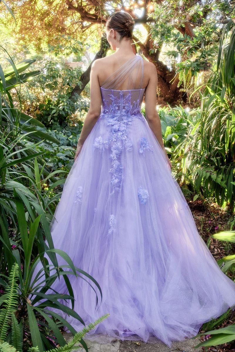Leila One Shoulder Gown-6