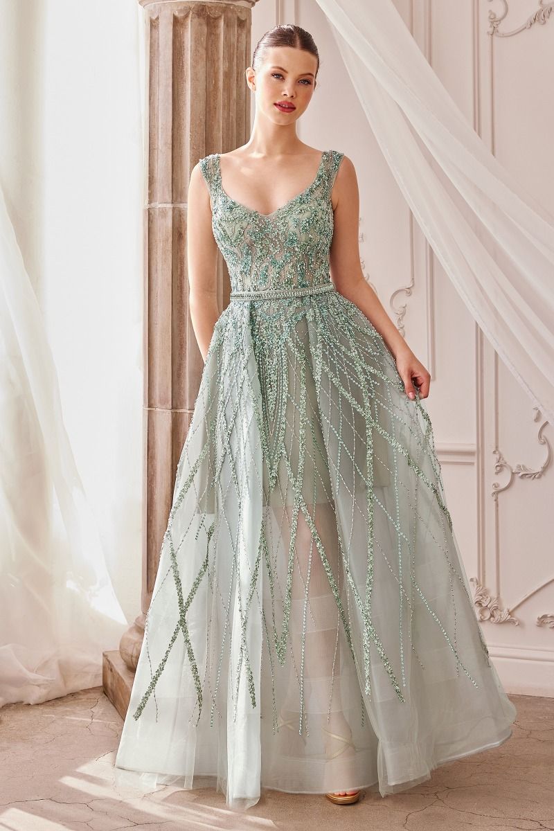 Gemma Jewel Beaded Ball Gown-3