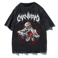 Gothic Demon Anime Print T-Shirt Women Y2K Harajuku Streetwear-0