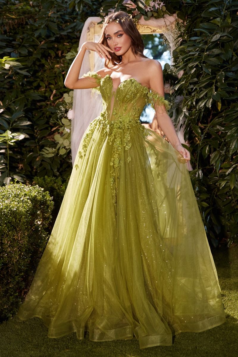 Off The Shoulder A-Line Gown-2