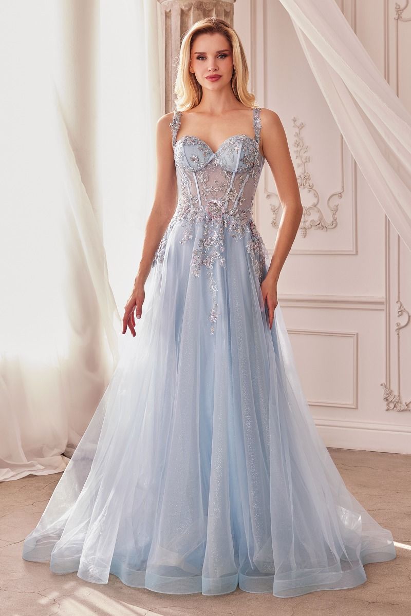 Embellished A-Line Tulle Ball Gown-4