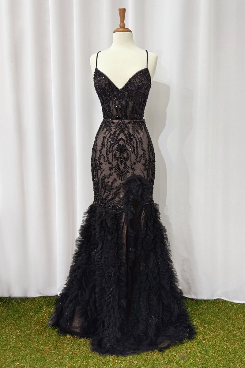 Fitted Black & Nude-0