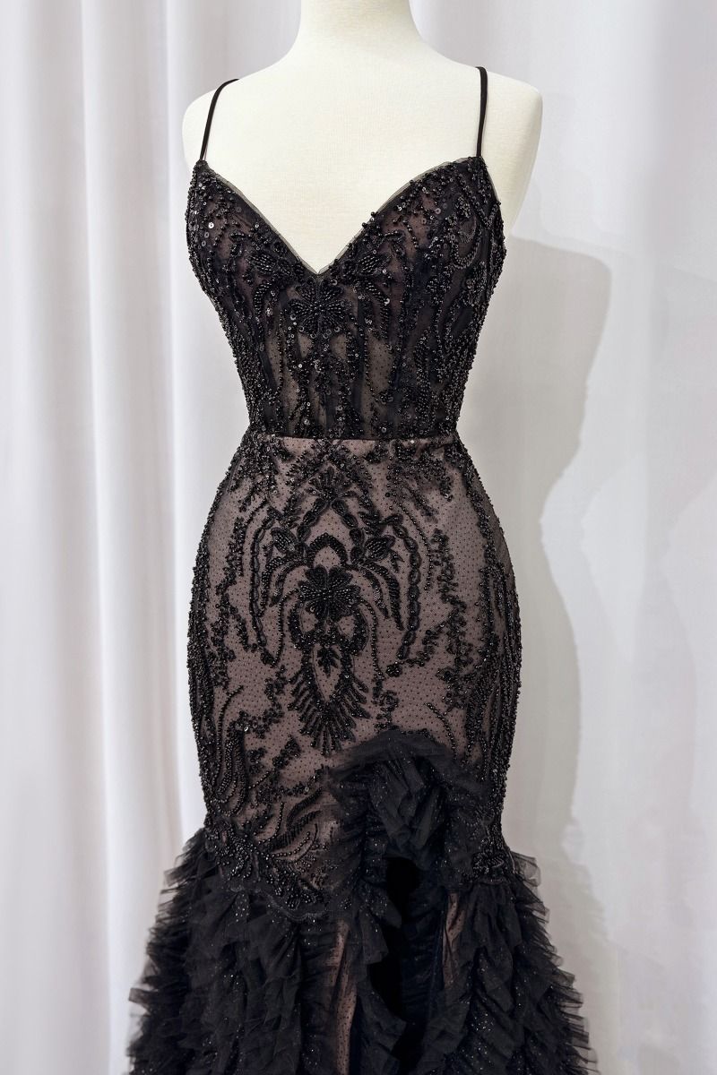 Fitted Black & Nude-1
